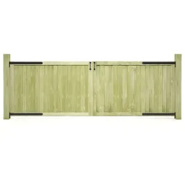 furtka-ogrodzeniowa-z-drewna-sosnowego-150-x-100-cm-zielona-2-szt