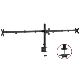 regulowany-stojak-na-trzy-monitory-czarny-stalowy-wysokosc-40-cm