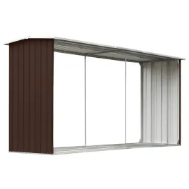 wiata-na-drewno-opalowe-ze-stalowymi-wspornikami-330x92x144-153-cm-braz