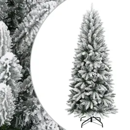 choinka-sztuczna-210-cm-bialo-zielona-z-flokowaniem-z-zawiasami