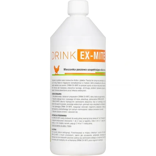 DRINK EX-MITE 250 ml preparat do wody pitnej zwalczający ptaszyńca kurzego