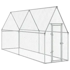 klatka-dla-kurczat-ogrodowa-z-galwanizowanej-stali-400x100x190-cm-srebrn