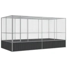 woliera-dla-ptakow-z-nadstawka-418-x-207-x-212-cm-srebrna-i-antracytowa
