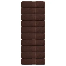 zestaw-10-recznikow-dla-gosci-brazowych-30-x-50-cm-100percent-bawelna