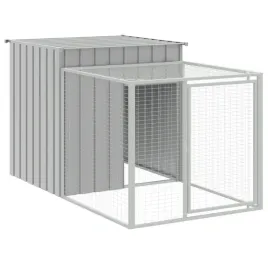 kurnik-dla-kur-z-wybiegiem-jasnoszary-110-x-201-x-110-cm