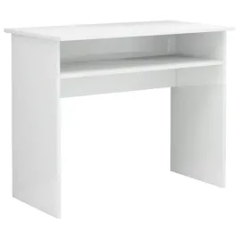 biurko-komputerowe-z-polka-biale-90-x-50-x-74-cm-wysoki-polysk