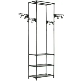 minimalistyczny-stojak-na-ubrania-z-polkami-i-haczykami-czarny-55x285x