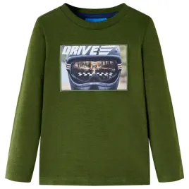 dzieciecy-longsleeve-z-nadrukiem-kasku-ciemne-khaki-rozmiar-116