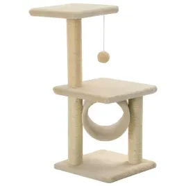 drapak-dla-kota-bezowy-30-x-30-x-65-cm-z-pileczka-i-strefami-relaksu