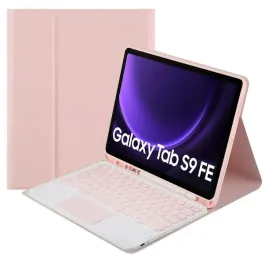 etui-z-klawiatura-bluetooth-touchpad-do-galaxy-tab-s9-fe-rozowe-strado