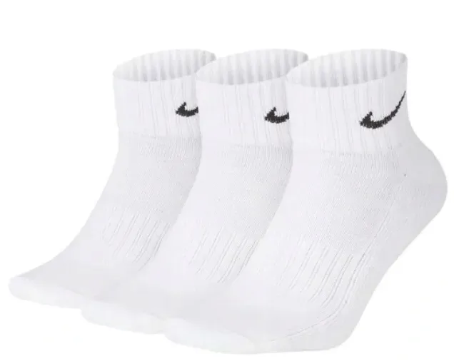 SKARPETY NIKE EVER DAY UNISEX ROZMIAR 34-38 BIAŁE PÓŁWYSOKIE 3 PARY