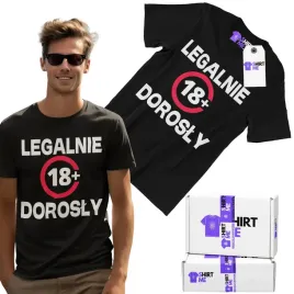 prezent-na-18-urodziny-koszulka-z-nadrukiem-tshirt-meski-legalnie-dorosly