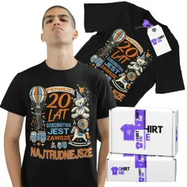 prezent-na-20-urodziny-koszulka-z-nadrukiem-tshirt-meski-20-lat-dziecinstwa