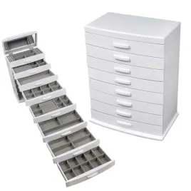 komoda-drewniana-szkatulka-kuferek-na-bizuterie-organizer-8-poziomow-biala
