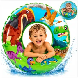 dmuchane-kolko-do-plywania-dla-dzieci-basen-plaza-kolo-kolorowe-dinozaury