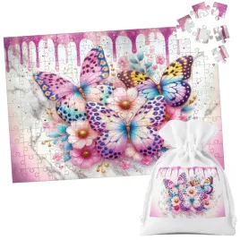puzzle-tradycyjne-motyl-motyle-robak-skrzydla-wiosna-kwiaty-24-el
