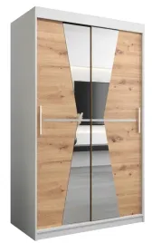 szafa-przesuwna-abiks-meble-maroko-120-120x200-dab-artisan-bialy-z-lustrem
