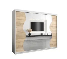 szafa-przesuwna-z-lustrem-abiks-meble-madryt-250-bialy-mat-dab-sonoma