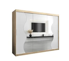 szafa-przesuwna-z-lustrem-abiks-meble-madryt-250-bialy-mat-dab-sonoma