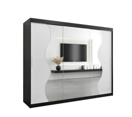 szafa-przesuwna-z-lustrem-abiks-meble-madryt-250-bialy-czarny-matowa