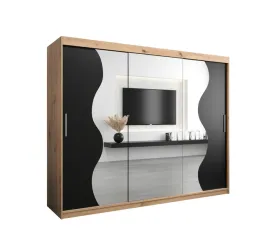 szafa-przesuwna-z-lustrem-abiks-meble-madryt-250-czarny-mat-dab-artisan