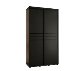 szafa-przesuwna-abiks-meble-davos-130-45-cm-czarny-mat-dwudrzwiowa