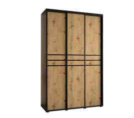 szafa-przesuwna-abiks-meble-davos-150-45-cm-czarny-mat-dab-artisan