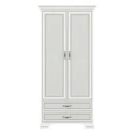szafa-uchylna-mebelbos-tiffany-ii-99-cm-dwudrzwiowa-krem-2-szuflady