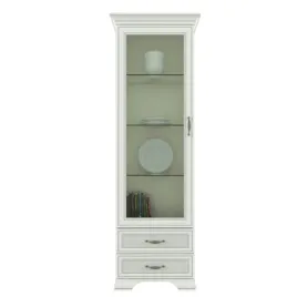 witryna-stojaca-mebelbos-tiffany-ii-69-cm-1w2s-krem-matowa-2-szuflady