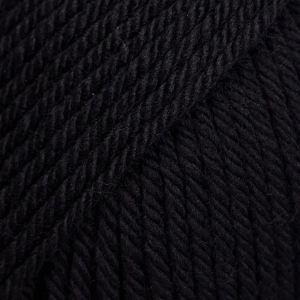 50g wełna z merynosów, merino DROPS Daisy 03 czarny