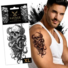 tatuaz-zmywalny-tymczasowy-sztuczny-meski-damski-czaszka-osmiornica-duzy-xl