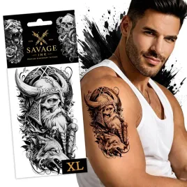 tatuaz-zmywalny-tymczasowy-sztuczny-meski-damski-czaszka-wiking-duzy-xl