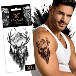tatuaz-zmywalny-tymczasowy-sztuczny-meski-damski-jelen-las-duzy-xl