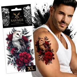 tatuaz-zmywalny-tymczasowy-sztuczny-meski-damski-sowa-kwiaty-duzy-xl