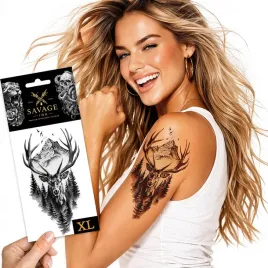tatuaz-zmywalny-tymczasowy-sztuczny-meski-damski-jelen-las-duzy-xl
