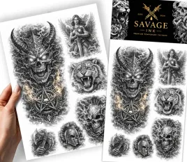 sztuczne-tatuaze-meski-damski-wzory-pentagram-tygrys-aniol-zestaw-xxxxl