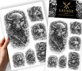 sztuczne-tatuaze-meski-damski-wzory-znaki-zodiaku-byk-waga-lew-zestaw-xxxxl