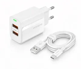 szybka-mocna-ladowarka-sieciowa-12w-2x-usb-foneng-kabel-usb-c-biala