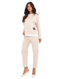 bluza-damska-wygodna-spodnie-damskie-maselko-komplet