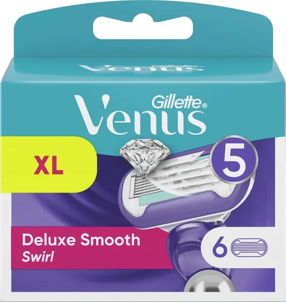 GILLETTE VENUS DELUX SMOOTH SWIRL 6SZT WKŁADY