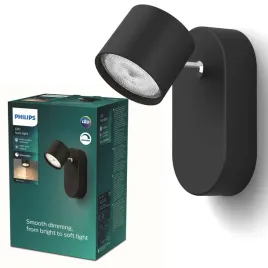 lampa-scienna-kinkiet-led-4-5w-500lm-2700k-czarna-star-philips