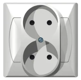 ospel-akcent-gp-2a-00-gniazdo-wtyczkowe-podwojne-2x-2p-bialy