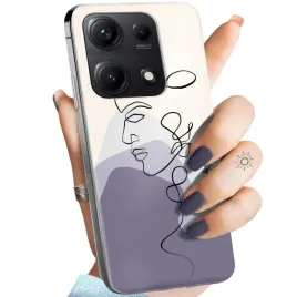 etui-do-xiaomi-redmi-note-14s-wzory-continuous-line-art-kreska-linie-case