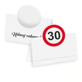 wizytowki-na-stol-30-urodziny-traffic-birthday-5x8-cm-10-szt