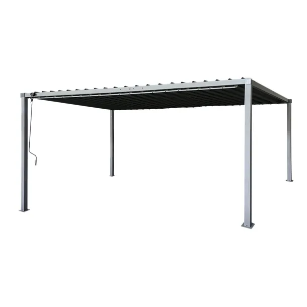 Pergola ogrodowa multiklimatyczna 3x4 z regulowanym stalowym dachem 12mkw