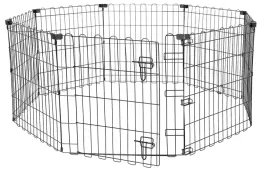 wybieg-amazon-basics-osmiokatny-skladany-metalowy-61cm-czarne-drzwi