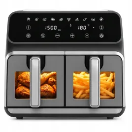 frytkownica-beztluszczowa-2400w-9l-airdweller-air-fryer-czarna-dwukomorowa