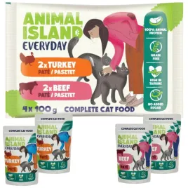 animal-island-everyday-wolowina-indyk-pasztet-karma-mokra-dla-kota-4x100-g