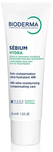 Bioderma Sebium Hydra 40ml Krem Nawilżający Do Skóry Tłustej I Trądzikowej