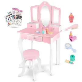 kinderplay-duza-drewniana-toaletka-dla-dziewczynki-dzieci-1055cm-tatuaze